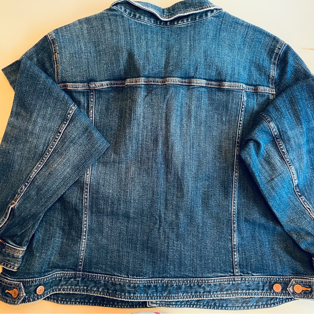 Talbots Blue Denim Jacket with Button Accents NWT - image 5